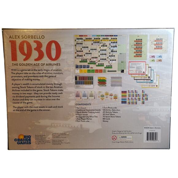 1930 The Golden Age of Airplanes Board Game - 2-6 Players - Picture 2 of 2